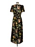Sugar Lips 100% Polyester Floral Black Casual Dress Size S - photo 2