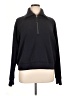 SPANX Solid Blue Black Sweatshirt Size 1X - photo 1