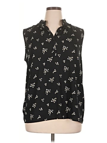 Ann Taylor LOFT Outlet Sleeveless Button-Down Shirt (view 1)
