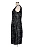 Talbots 100% Silk Metallic Black Cocktail Dress Size 12 - photo 5