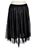 Old Navy 100% Polyester Solid Black Casual Skirt Size L - photo 1
