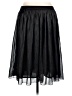 Old Navy 100% Polyester Solid Black Casual Skirt Size L - photo 2