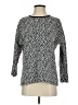 Forever 21 Polka Dots Silver Black Long Sleeve Blouse Size S - photo 1