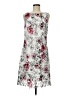 Tahari 100% Polyester Floral Multi Color Gray Cocktail Dress Size 8 - photo 1