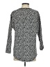 Forever 21 Polka Dots Silver Black Long Sleeve Blouse Size S - photo 2