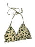 Unbranded Animal Print Tan Swimsuit Top Size S (estimated) - photo 1