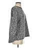 Forever 21 Polka Dots Silver Black Long Sleeve Blouse Size S - photo 4