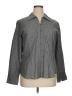 Van Heusen Houndstooth Stripes Gray Long Sleeve Button-Down Shirt Size XL - photo 1