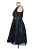 Boutique + 100% Polyester Solid Blue Cocktail Dress Size 2 - photo 5