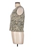 Plisse 100% Polyester Gold Sleeveless Blouse Size L - photo 5