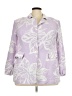 ELOQUII Tropical Purple Blazer Size 18 Plus - photo 1