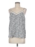 Nine West 100% Polyester Silver Sleeveless Top Size M - photo 1