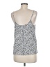 Nine West 100% Polyester Silver Sleeveless Top Size M - photo 2