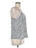 Nine West 100% Polyester Silver Sleeveless Top Size M - photo 4