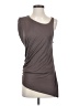 HEATHER 100% Rayon Gray Sleeveless Top Size P (petite) - photo 1