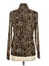 DKNY Animal Print Brown Long Sleeve Blouse Size M - photo 2