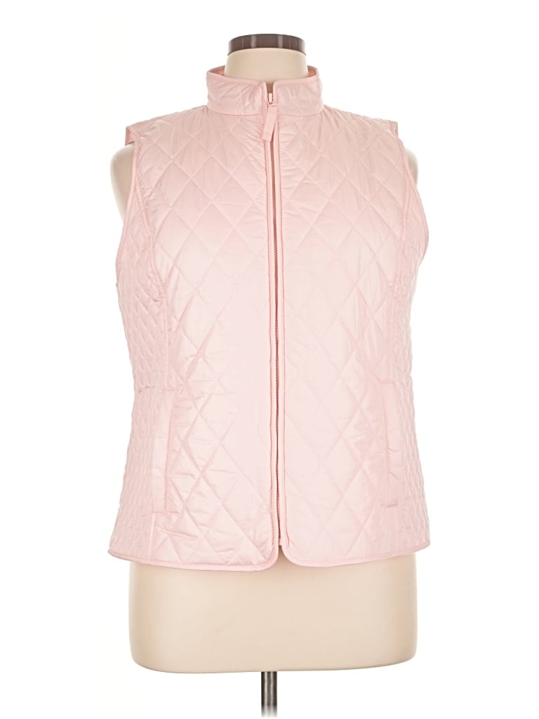 Pre-owned Talbots Vest In Pink