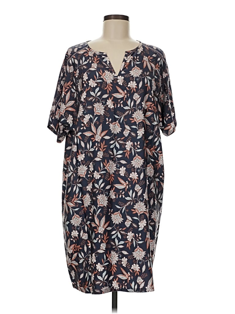Pre-owned Purejill Casual Dress In Blue