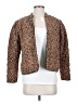 Something Navy 100% Viscose Animal Print Brown Blazer Size XS - photo 1