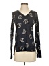 Ann Taylor LOFT 100% Cotton Floral Black Pullover Sweater Size XS - photo 1