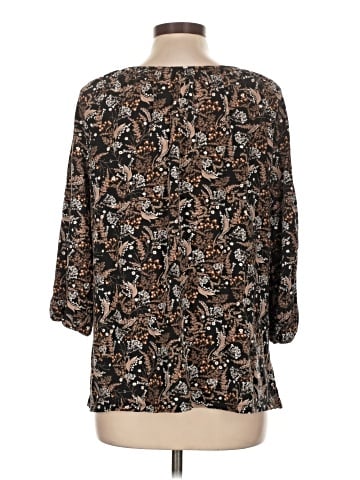 Garnet Hill 3/4 Sleeve Blouse (view 2)