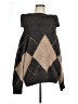 Zara Argyle Brown Pullover Sweater Size L - photo 1