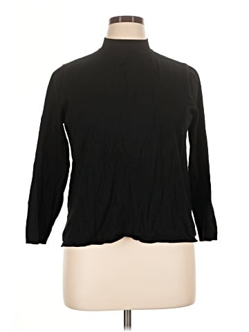 August Silk Turtleneck Sweater (view 1)