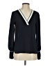 Express 100% Polyester Black Long Sleeve Blouse Size S - photo 1