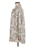 Simply Vera Vera Wang 100% Polyester Animal Print Silver Long Sleeve Blouse Size M - photo 5