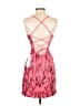Unbranded 100% Polyester Paisley Pink Cocktail Dress Size 2 - photo 2