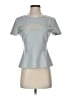 BCBGMAXAZRIA Silver Short Sleeve Top Size S - photo 1