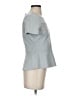 BCBGMAXAZRIA Silver Short Sleeve Top Size S - photo 4