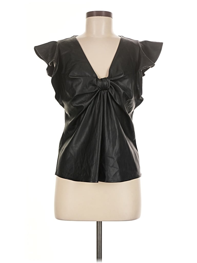 Pre-owned Express Sleeveless Blouse In Black