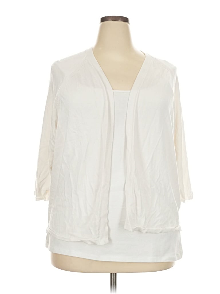 Pre-owned Apt. 9 Kimono In Ivory