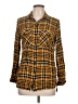 Reserved Plaid Yellow Long Sleeve Button-Down Shirt Size 12 - photo 1