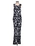 Sandro 100% Polyester Graphic Blue Black Jumpsuit Size S (estimated) - photo 2