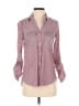 Express Stripes Burgundy 3/4 Sleeve Blouse Size XS - photo 1