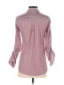 Express Stripes Burgundy 3/4 Sleeve Blouse Size XS - photo 2