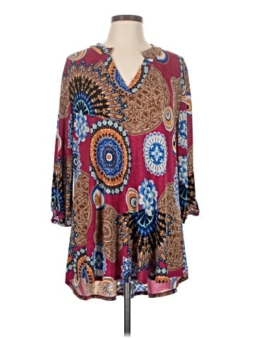 Honeyme 3/4 Sleeve Blouse (view 1)