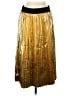 Lularoe 100% Polyester Metallic Gold Casual Skirt Size M - photo 1