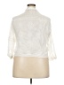 Zara Ivory 3/4 Sleeve Button-Down Shirt Size XXL - photo 2