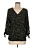 Fortune + Ivy 100% Polyester Green 3/4 Sleeve Blouse Size M - photo 1