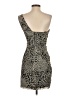 Max and Cleo Animal Print Tan Cocktail Dress Size 2 - photo 2