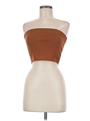Madewell Crop Tube Top in Sleekhold (view 1)