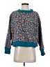 Natural Life Floral Teal Pullover Sweater Size XS - photo 1