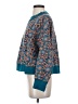 Natural Life Floral Teal Pullover Sweater Size XS - photo 5