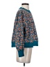 Natural Life Floral Teal Pullover Sweater Size XS - photo 4