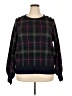 Crown & Ivy 100% Acrylic Plaid Black Pullover Sweater Size XXL - photo 1