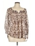 Torrid 100% Polyester Brown 3/4 Sleeve Blouse Size Lg Plus (0) - photo 1
