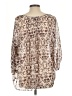 Torrid 100% Polyester Brown 3/4 Sleeve Blouse Size Lg Plus (0) - photo 2